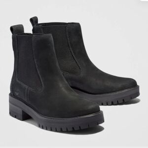 Timberland black leather boots / 8
